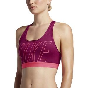 Nike Hot Pink Logo Sports Bra